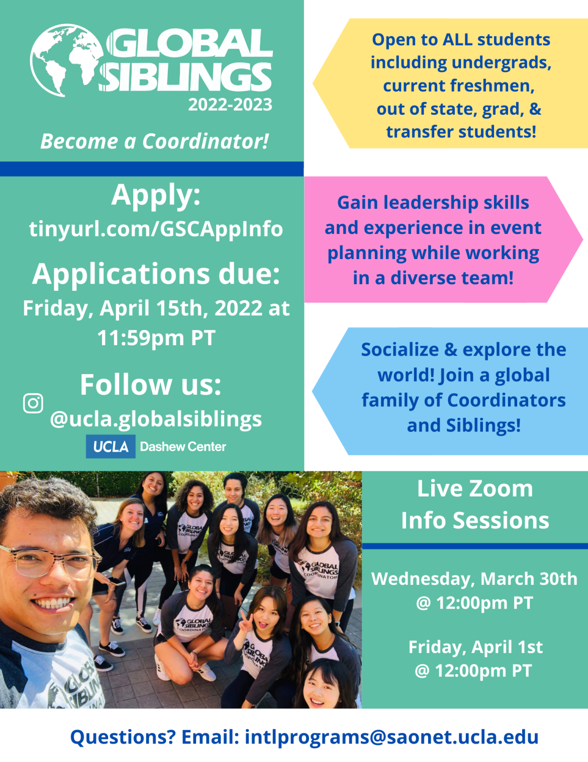 Global Siblings Coordinator Marketing Flyer