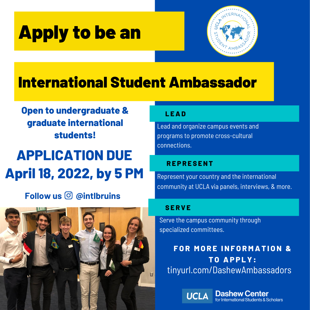 Apply to be an International Student Ambassador 