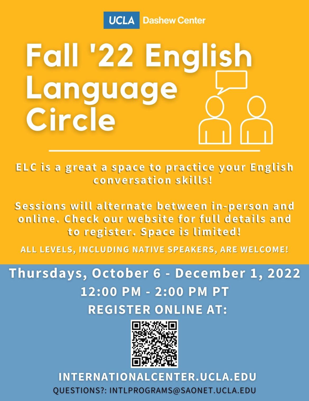 Fall 22 English Language Circle Flyer