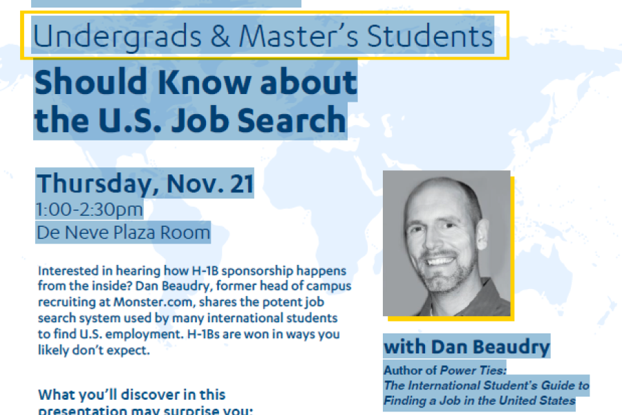 What International Undergraduate and Graduate Students Should Know about the U.S. Job Search